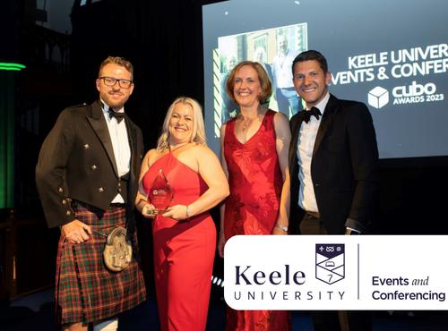 Keele University Events and Conferencing celebrate award at the CUBO Awards 2023