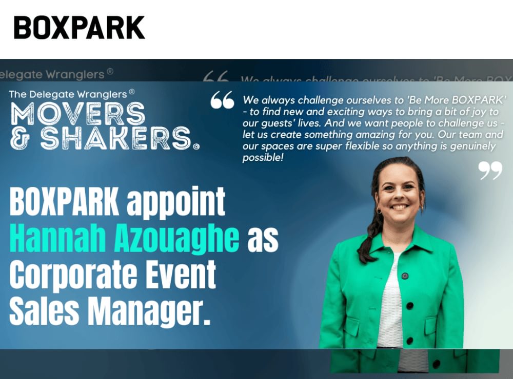 BOXPARK appoints Hannah Azouaghe as Corporate Event Sales Manager