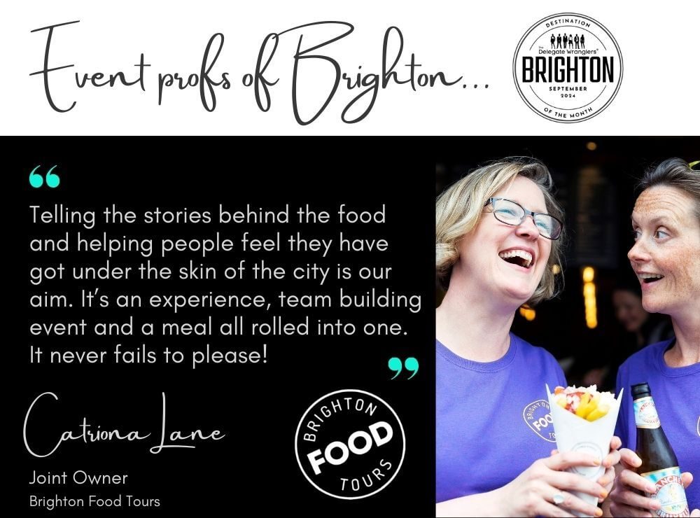Event profs of Brighton - We speak to Catriona Lane of Brighton Food Tours