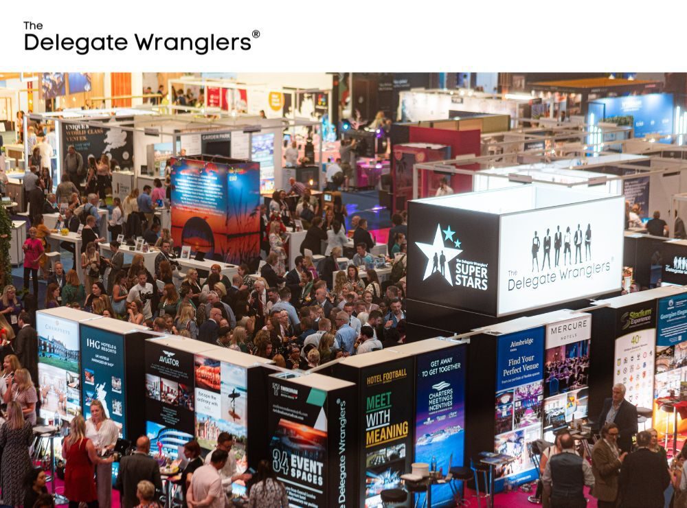 The Delegate Wranglers exhibit at The Meeting Show with their biggest stand to date
