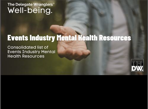Free Events Industry Mental Health Resources Document