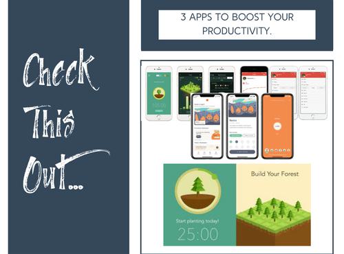 3 Apps to Boost Your Productivity